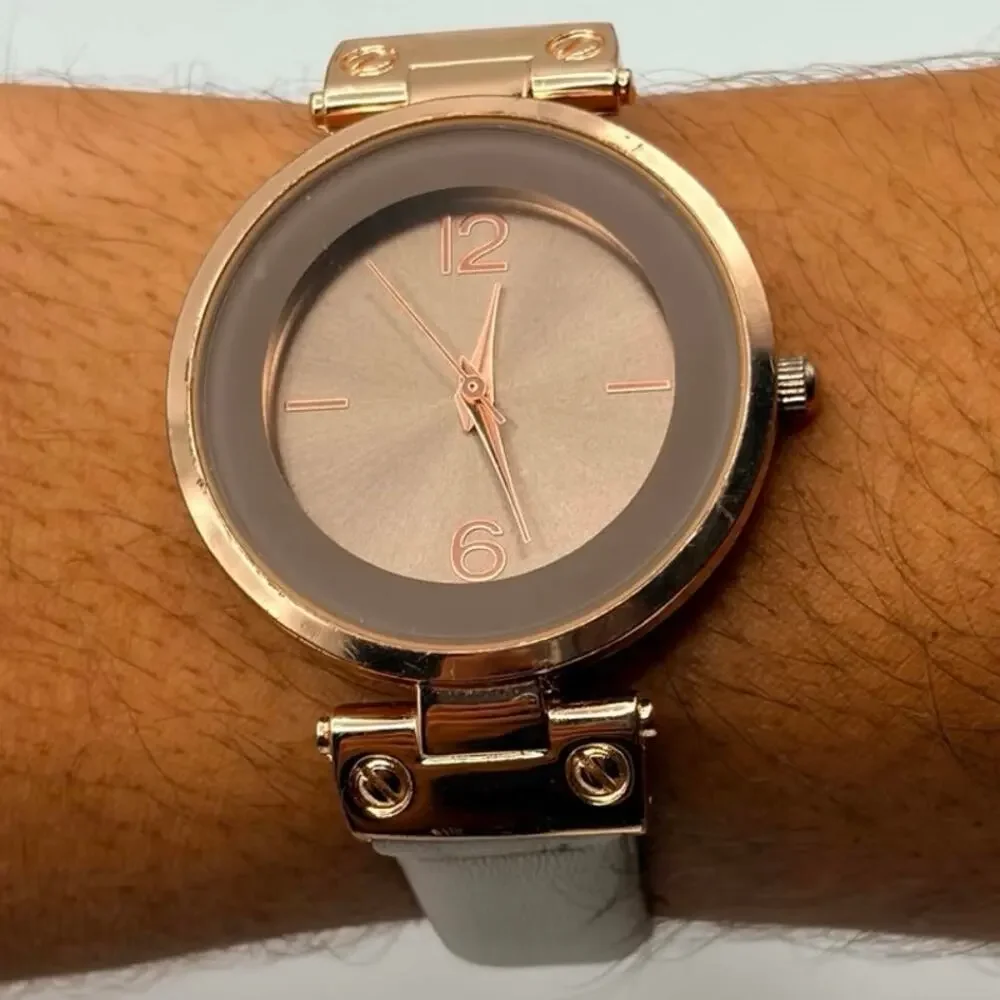 Rose Gold & Gray Classic Watch